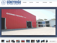 Tablet Screenshot of guneydogusac.com